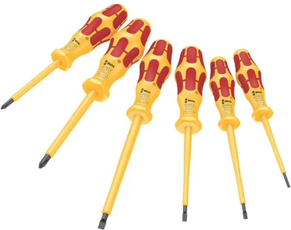 Wera 1060 i/1062 i/6 Skruetrækkersæt Kraftform VDE, 6 dele